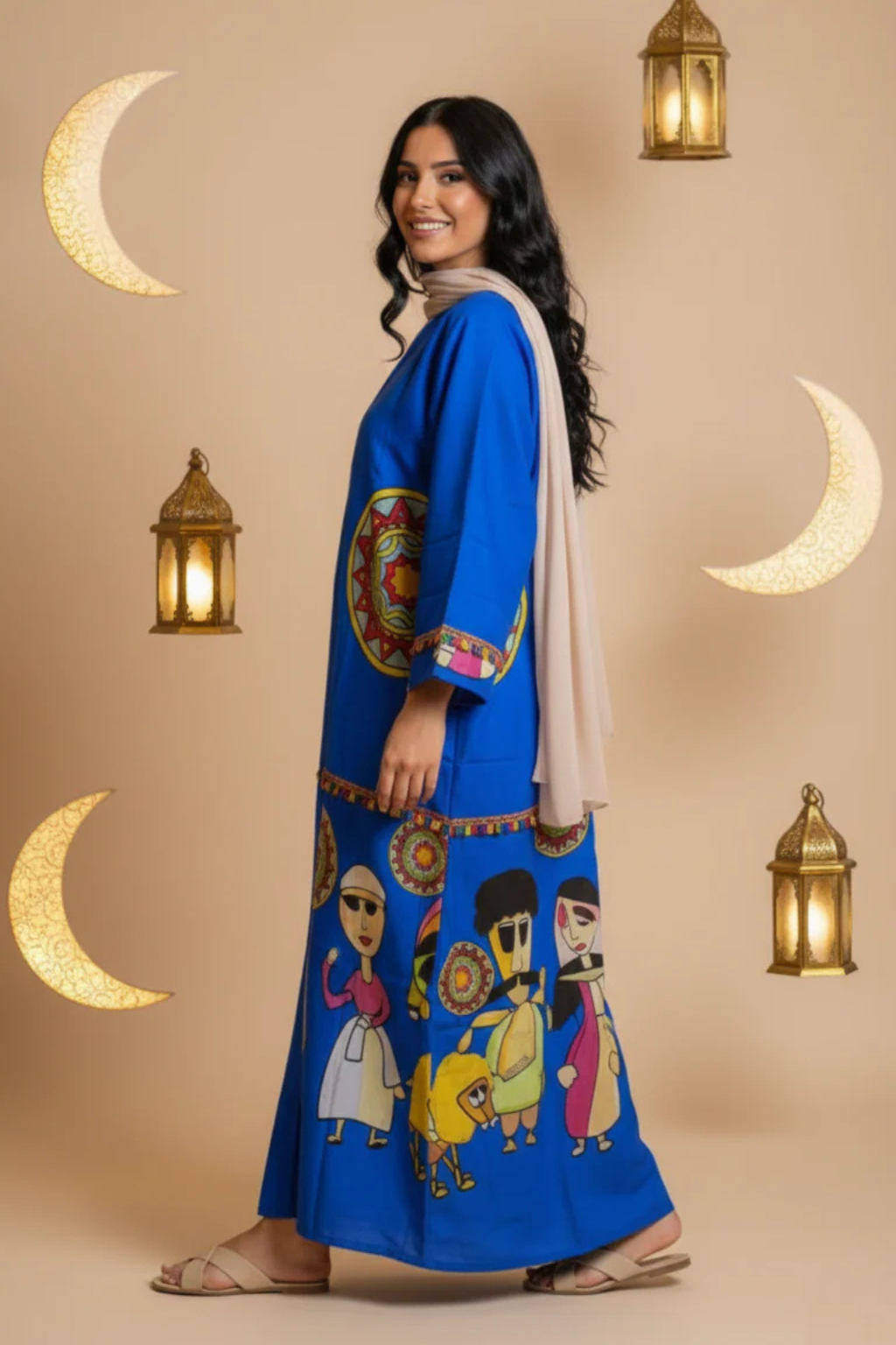 Basic Wear Club | Oriental Nights Kaftan | Elegant Modest Kaftan Dress for Women