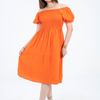 Rayon Short Sleeves Mini Dress