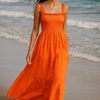 Basic Wear Club | Plain Rayon Sleeveless Maxi Dress | Summer Dress for Women