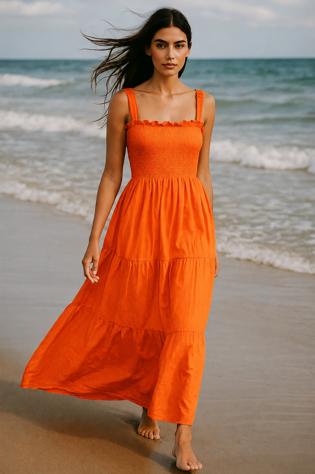 Basic Wear Club | Plain Rayon Sleeveless Maxi Dress | Summer Dress for Women