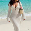 Basic Wear Club | Coastal Crochet Beach Cover-Up Maxi Dress | Elegant Swim Cover-Up for Women in Egypt