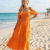 Basic Wear Club | Embroidered Cotton Maxi Dress | Summer Dress for Women