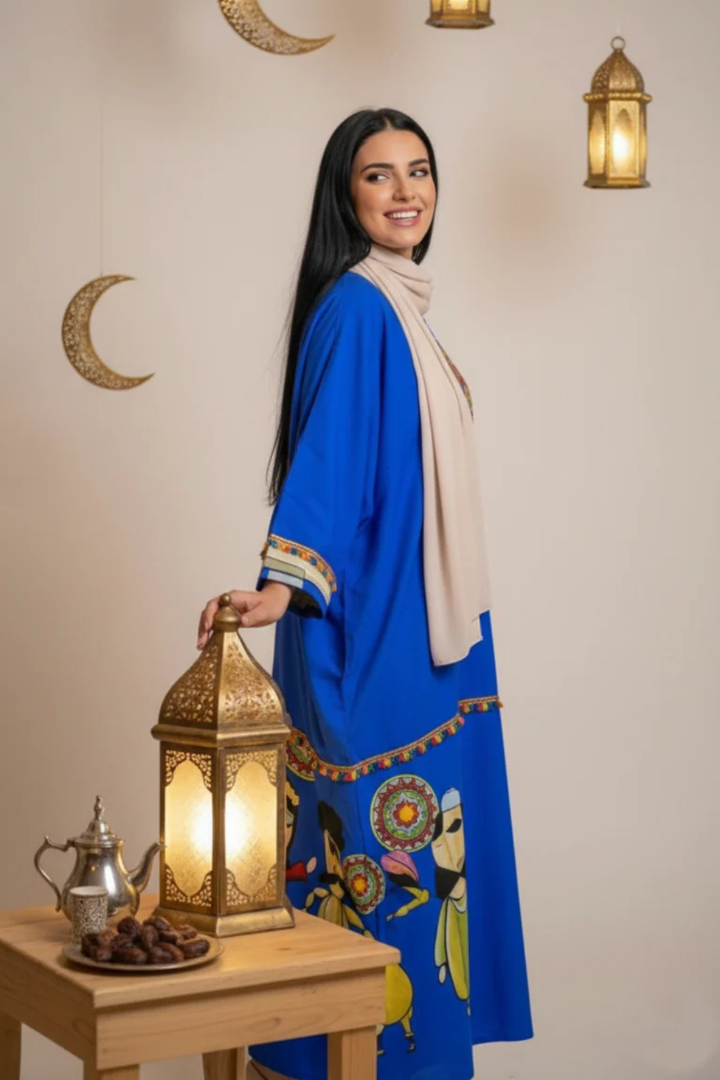 Basic Wear Club | Oriental Nights Kaftan | Elegant Modest Kaftan Dress for Women
