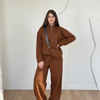 Zip-Up Sweatshirt & Pants Set