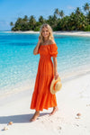 Basic Wear Club | Embroidered Cotton Maxi Dress | Summer Dress for Women