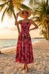 Basic Wear Club | Flory Rayon Cotton Sleeveless Maxi Dress | Summer Dress for Women