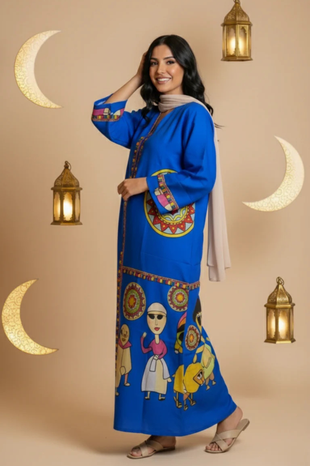 Basic Wear Club | Oriental Nights Kaftan | Elegant Modest Kaftan Dress for Women