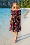 Basic Wear Club | Basic Flory Short Sleeves Mini Dress | Summer Dress for Women