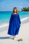 Basic Wear Club | Plain Long Sleeves Rayon Cotton Dress – Casual Summer Dress for Women