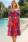 Basic Wear Club | Basic Flory Short Sleeves Mini Dress | Summer Dress for Women