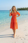Basic Wear Club | Embroidered Cotton Mini Dress | Summer Beach Dress for Women