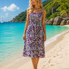 Basic Wear Club | Flory Rayon Cotton Sleeveless camouflage Mini Dress