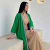 Basic Wear Club | Geometric Trim Open Kaftan | Cardigan