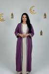 Basic Wear Club | Geometric Trim Open Kaftan | Cardigan
