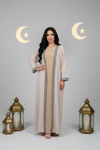 Basic Wear Club | Geometric Trim Open Kaftan | Cardigan