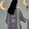 Basic Wear Club | Geometric Trim Open Kaftan | Cardigan