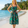 Basic Wear Club | Mini Flory Sleeveless Rayon Cotton Dress