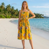 Basic Wear Club | Mini Flory Sleeveless Rayon Cotton Dress