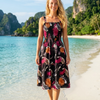 Basic Wear Club | Mini Flory Sleeveless Rayon Cotton Dress