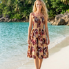 Basic Wear Club | Mini Flory Sleeveless Rayon Cotton Dress