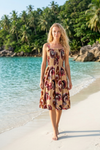 Basic Wear Club | Mini Flory Sleeveless Rayon Cotton Dress