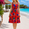 Basic Wear Club | Mini Flory Sleeveless Rayon Cotton Dress