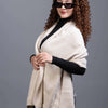 beige Knit wool Shawl