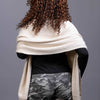 beige Knit wool Shawl