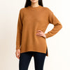 Bronze Essential Soft Knit Pullover Over Size Sweater