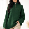 Cable Knit Quarter-Zip Sweater