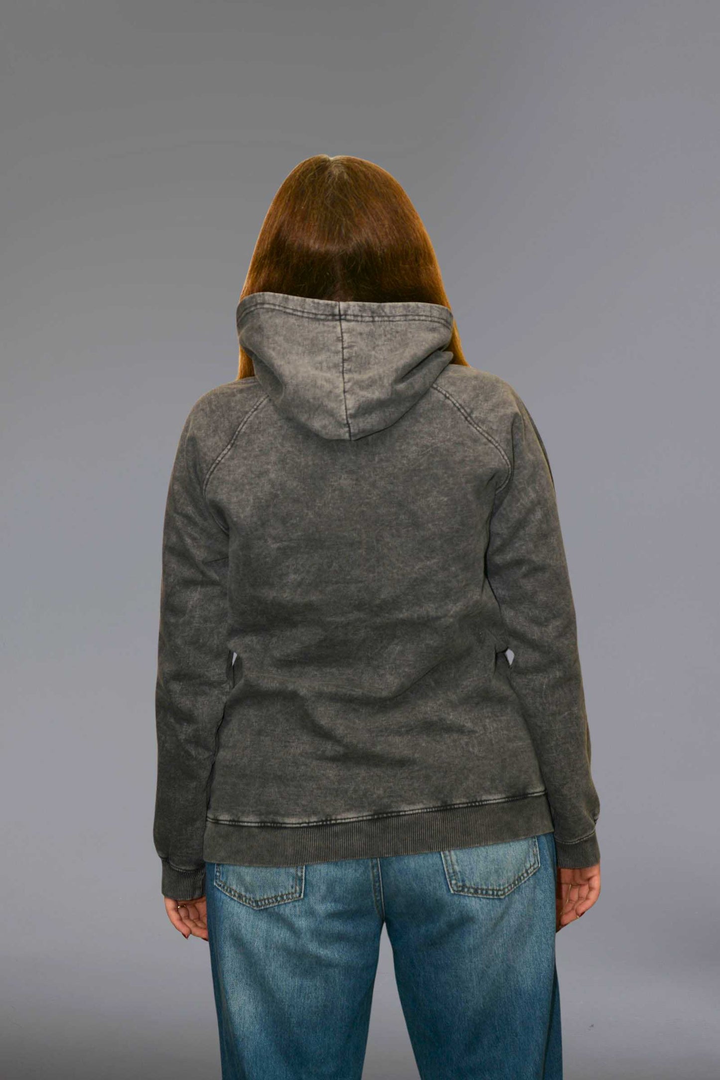 Charcoal Melton Hoodie