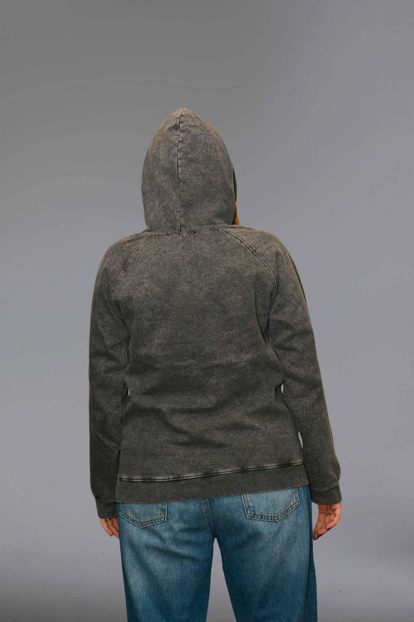 Charcoal Melton Hoodie