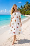 Basic Wear Club | Cotton Embroidered Mini Dress | Summer Beach Dress for Women in Egypt