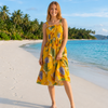 Basic Wear Club | Mini Flory Sleeveless Rayon Cotton Dress | Summer Dress for Women