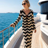 Chevron Knit Maxi Beach Dress
