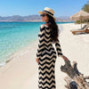 Chevron Knit Maxi Beach Dress