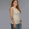 Cotton Lycra Sleeveless Top off white side