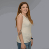 Cotton Lycra Sleeveless Top white side