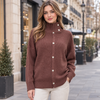 Basic Wear Club | Women's Button-Down High-Neck Sweater | Winter | Up to 90K