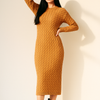 Cozy Cable Knit Bodycon Dress