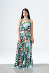 Floral Smocked Top & Wide-Leg Pants Set