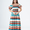 Rayon Cotton Lined Short Sleeves Dress