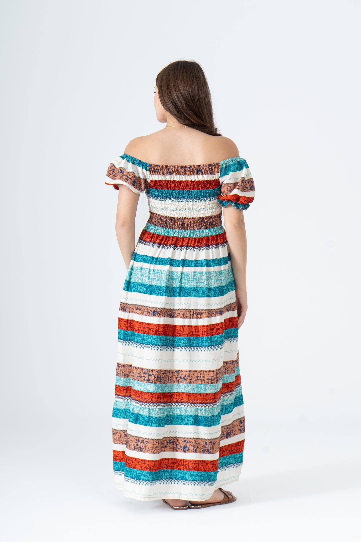 Rayon Cotton Lined Short Sleeves Dress