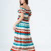 Rayon Cotton Lined Short Sleeves Dress
