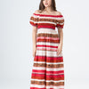 Rayon Cotton Lined Short Sleeves Dress