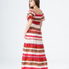 Rayon Cotton Lined Short Sleeves Dress