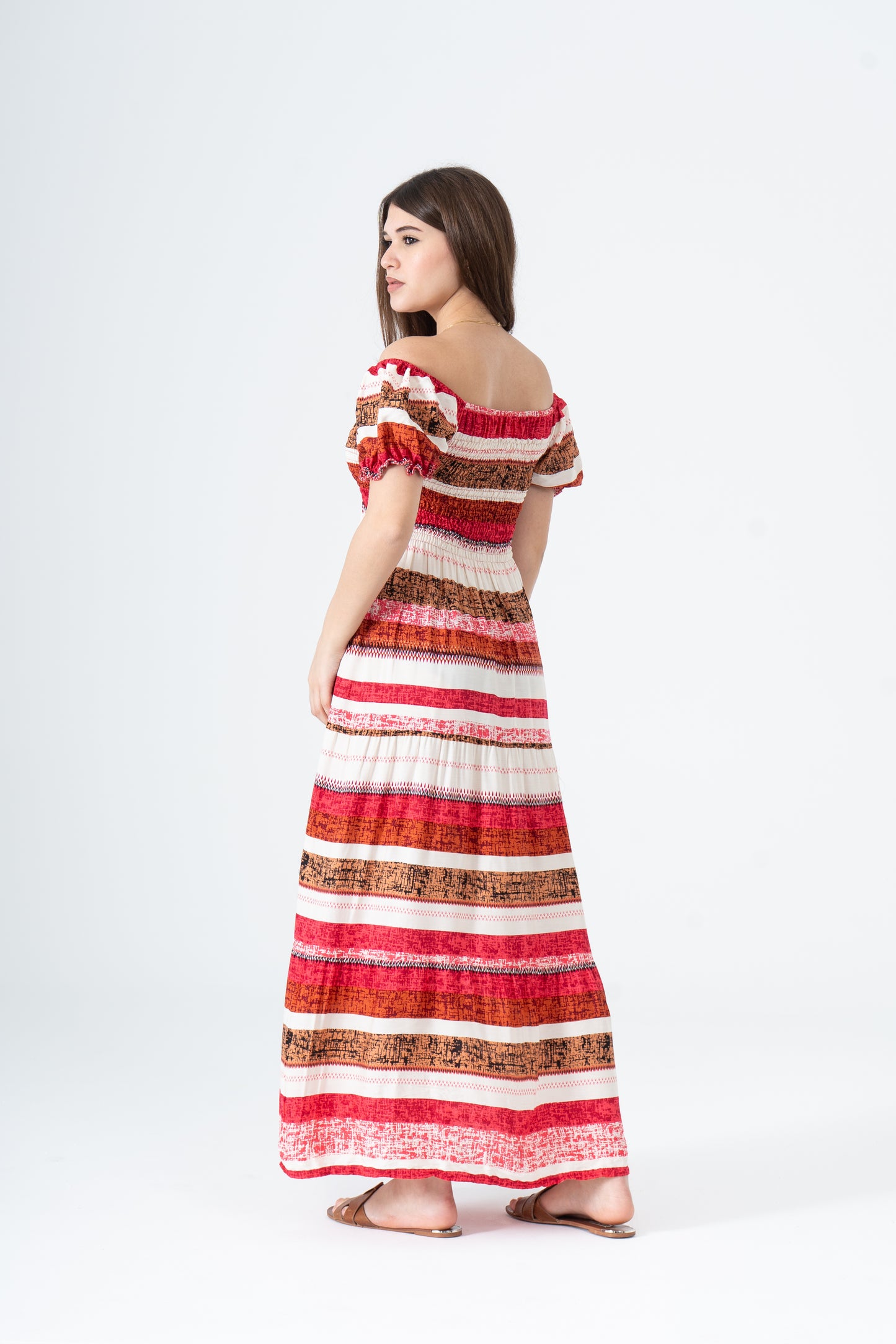 Rayon Cotton Lined Short Sleeves Dress