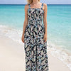 Floral Rayon Cotton Sleeveless Maxi Dress | Basic Wear Club