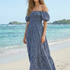 Floral Short Sleeve Maxi Dress | Basic Wear Club