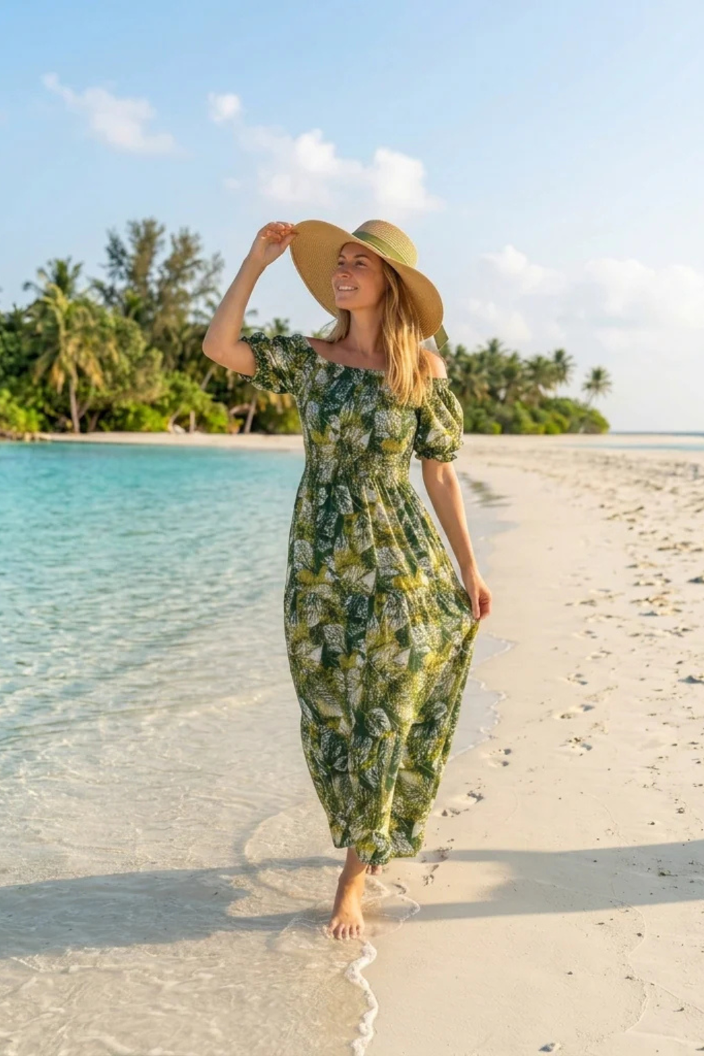 Floral Short Sleeve Maxi Dress | Basic Wear Club